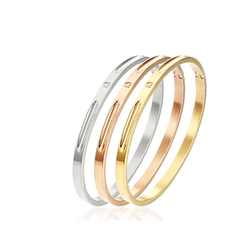 4mm Stainless Steel Bangles Charm Fashion Luxury Women Rhinestone Bangle Female Bracelet Woman Wristband Jewelry
4mm Stainless Steel Bangles Charm Fashion Luxury Women Rhinestone Bangle Female Bracelet Woman Wristband Jewelry