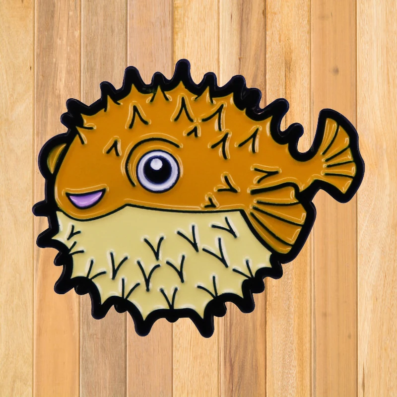 A0417 Puffer fish Enamel Pin Novel Pins Gift Briefcase Badges Badges on Backpack Brooch for Clothes Accessories 
A0417 Puffer fish Enamel Pin Novel Pins Gift Briefcase Badges Badges on Backpack Brooch for Clothes Accessories