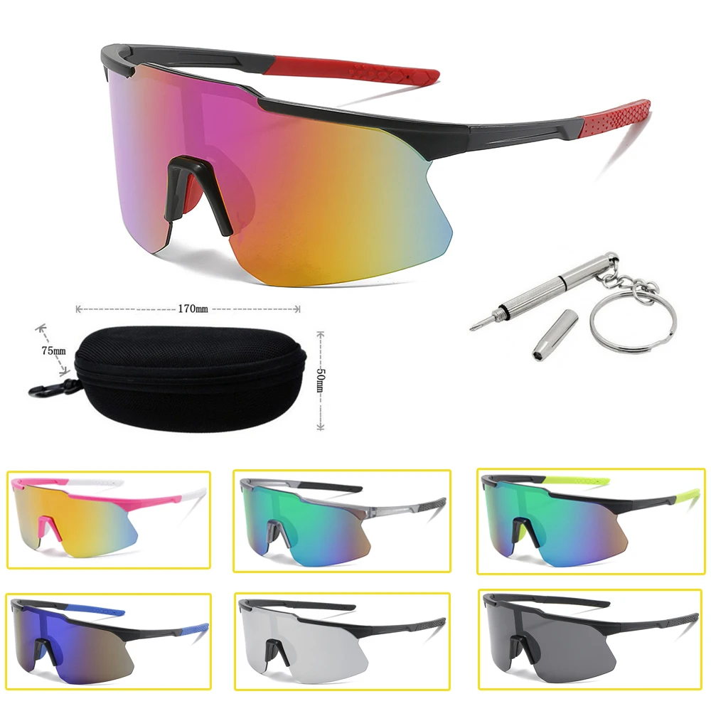 UV400 Wide Road Cycling Glasses with Box Women Mountain Biking Sunglasses Outdoor Sports Men Riding Accessory 10 Colors
UV400 Wide Road Cycling Glasses with Box Women Mountain Biking Sunglasses Outdoor Sports Men Riding Accessory 10 Colors