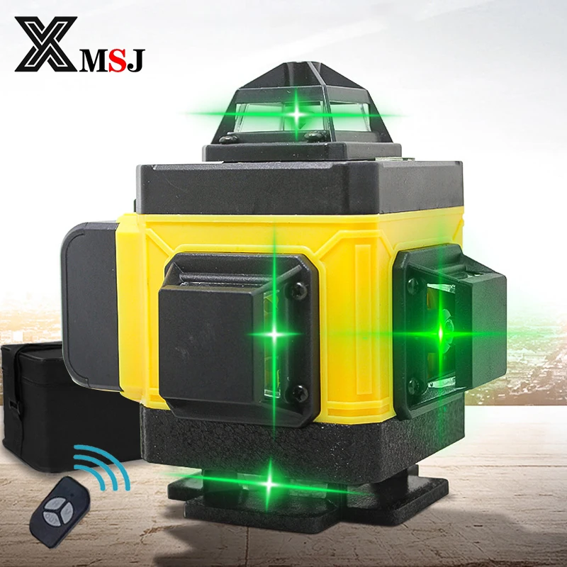XMSJ 16/12 Lines Laser Level Remote 3/4D Green Beam Laser Level Self-Leveling with Super Powerful Horizontal Vertical Green Line
XMSJ 16/12 Lines Laser Level Remote 3/4D Green Beam Laser Level Self-Leveling with Super Powerful Horizontal Vertical Green Line