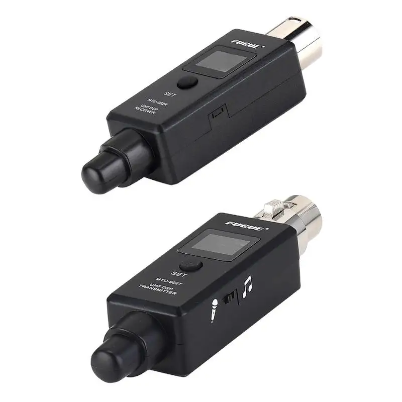 UHF XLR Microphone Wireless Transmitter Receiver Built-in Rechargeable Battery Connection Guitar Audio Transmission System HOT
UHF XLR Microphone Wireless Transmitter Receiver Built-in Rechargeable Battery Connection Guitar Audio Transmission System HOT