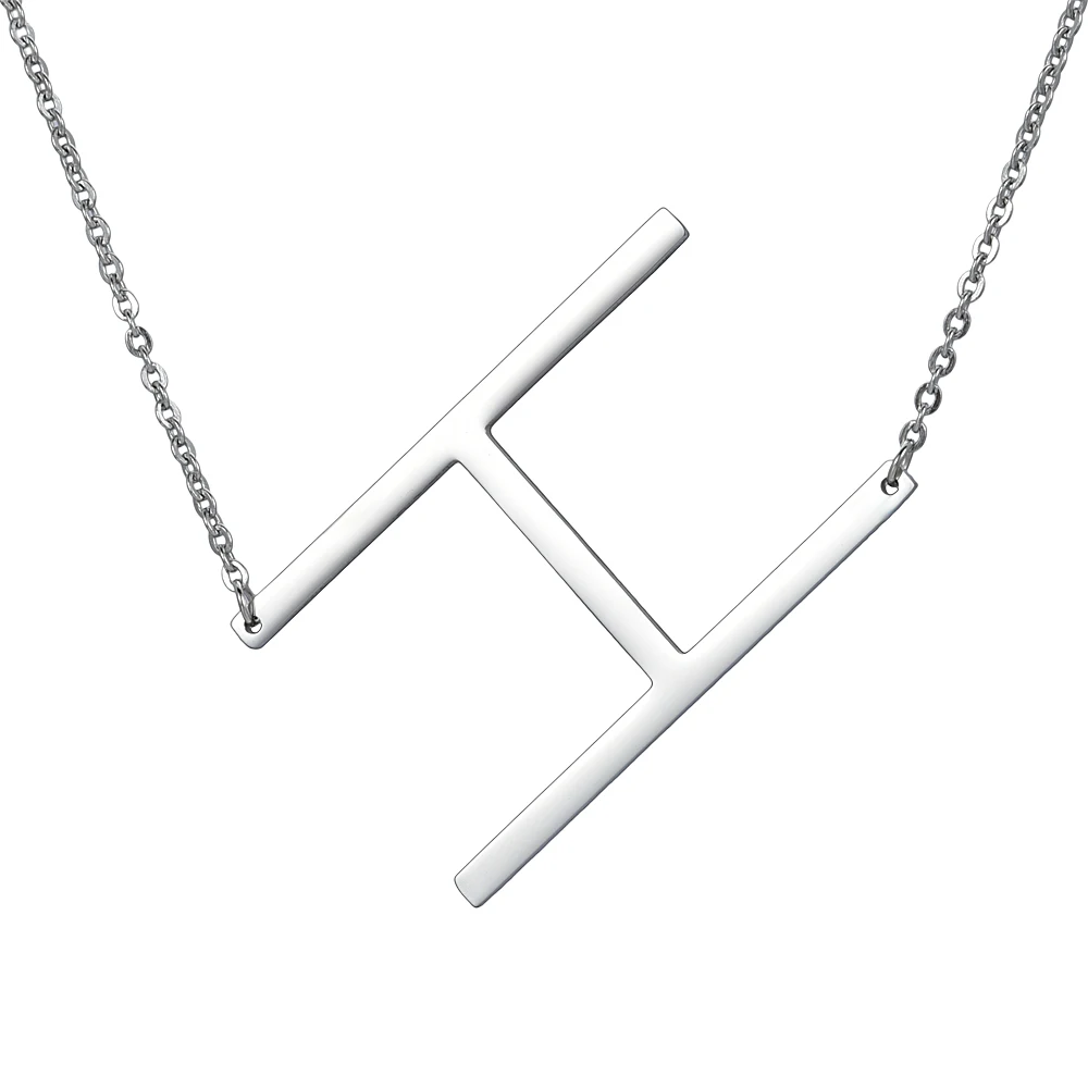 New Arrive Letter Necklace Stainless Steel Silver Color Name Pendant Chain 45cm
New Arrive Letter Necklace Stainless Steel Silver Color Name Pendant Chain 45cm