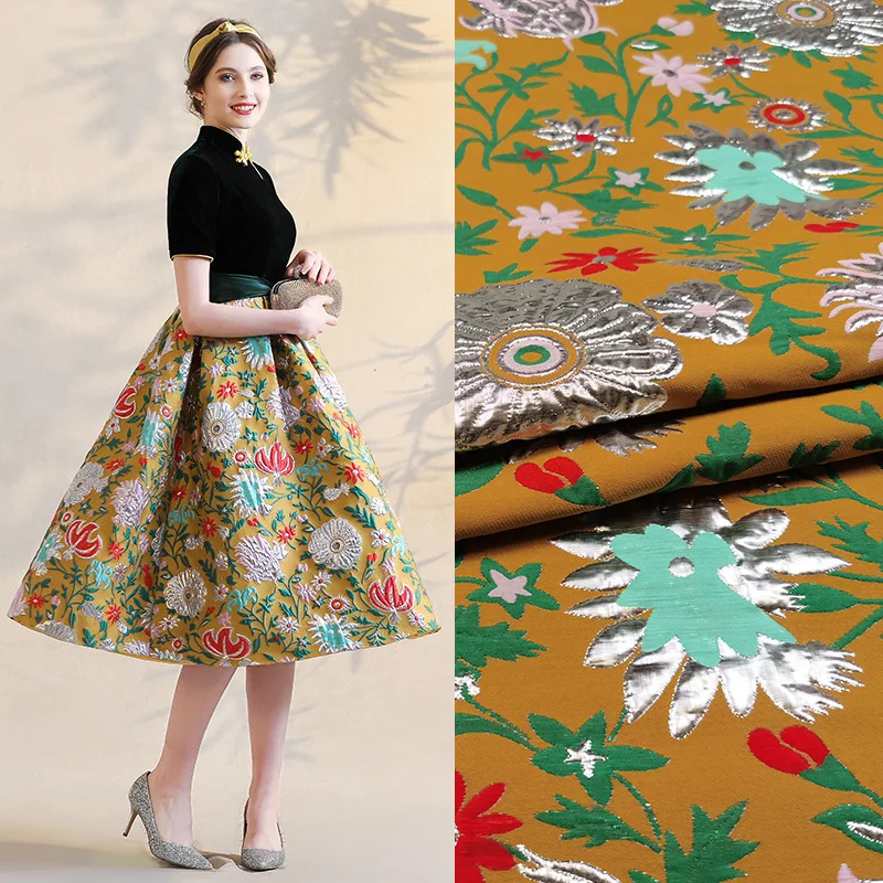 Jacquard Brocade Fabric Spring Yarn-dyed Skirt Show Dress Floral Fashion Cloth DIY Textile Material by the Meter Free Shipping
Jacquard Brocade Fabric Spring Yarn-dyed Skirt Show Dress Floral Fashion Cloth DIY Textile Material by the Meter Free Shipping