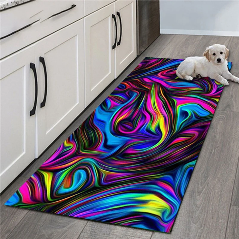 Vortex Illusion Carpet for Kitchen Floor Abstract Black Blue Area Rug Living Room Bedroom Bedside Mat Luxury Home Decoration
Vortex Illusion Carpet for Kitchen Floor Abstract Black Blue Area Rug Living Room Bedroom Bedside Mat Luxury Home Decoration