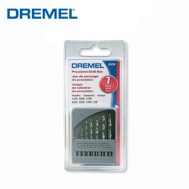 Dremel 628 Twist Drill Bit Set Wood Metal Hole Cutter Core Drilling Tool Cobalt Drill Bits 7pcs for Rotary Tool Metalworking
Dremel 628 Twist Drill Bit Set Wood Metal Hole Cutter Core Drilling Tool Cobalt Drill Bits 7pcs for Rotary Tool Metalworking