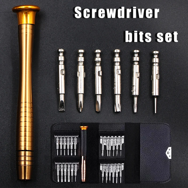 Mini Precision Screwdriver Set 25 In 1 with Magnetic Screwdriver Opening Repair Tool Kit for IPhone Camera Watch Tablet Tools
Mini Precision Screwdriver Set 25 In 1 with Magnetic Screwdriver Opening Repair Tool Kit for IPhone Camera Watch Tablet Tools