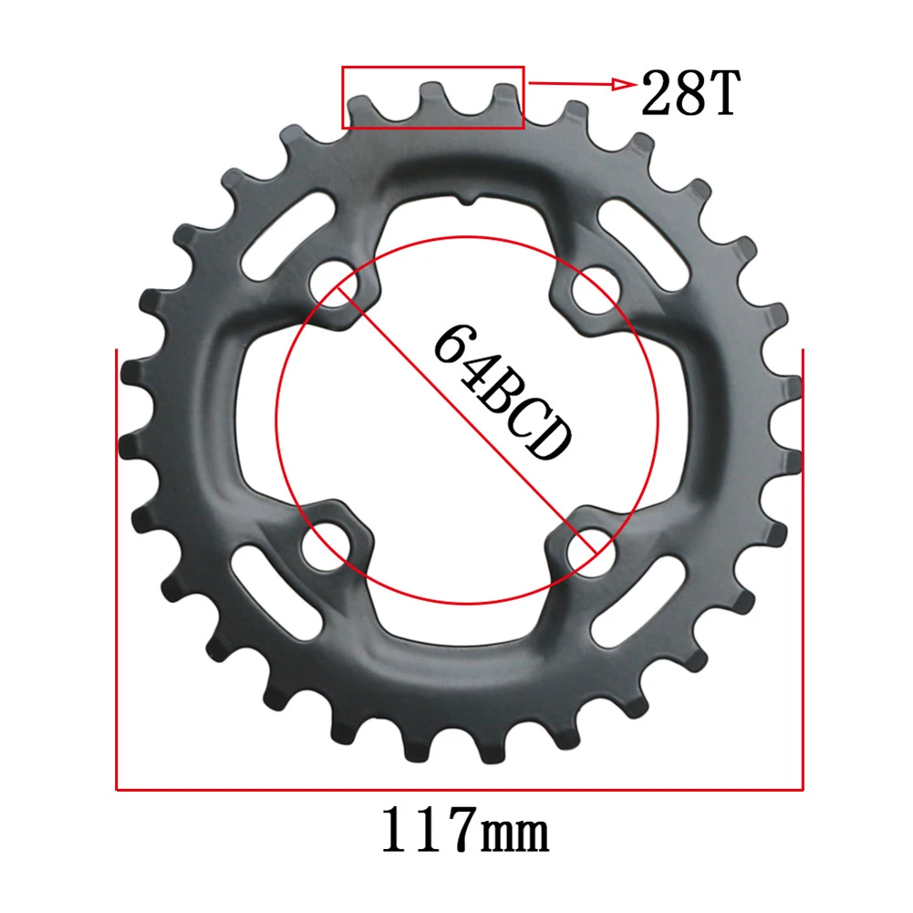 28T Bicycle Sprocket Chain Link Repair Parts 64BCD Black Narrow Tooth Mountain Bike Sprocket Crank Chain Ring Shift Kit
28T Bicycle Sprocket Chain Link Repair Parts 64BCD Black Narrow Tooth Mountain Bike Sprocket Crank Chain Ring Shift Kit