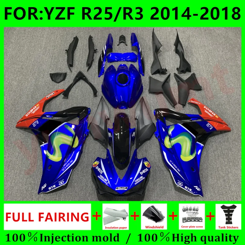 NEW ABS Motorcycle Injection Fairing Kit fit For YZF R25 R3 R 25 3 2015 2016 2017 2018 Bodywork Fairings kits set blue red
NEW ABS Motorcycle Injection Fairing Kit fit For YZF R25 R3 R 25 3 2015 2016 2017 2018 Bodywork Fairings kits set blue red