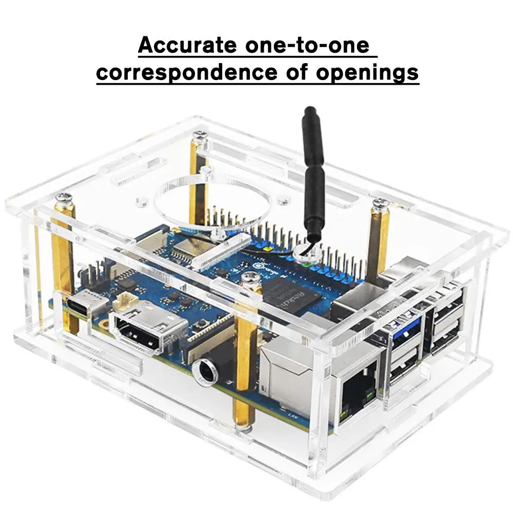 Development Board Accessories Suitable For OrangePi 3B Housing Acrylic Transparent Protective Shell With Cooling Fan C9T5
Development Board Accessories Suitable For OrangePi 3B Housing Acrylic Transparent Protective Shell With Cooling Fan C9T5