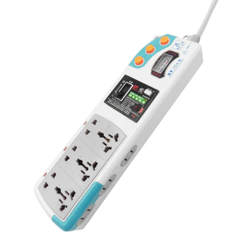 10A 250V 3500W Lightning/Leakage Protection Power Strip with Voltmeter 9AC Outlet Extension Power Cord Multipurpose socket
10A 250V 3500W Lightning/Leakage Protection Power Strip with Voltmeter 9AC Outlet Extension Power Cord Multipurpose socket