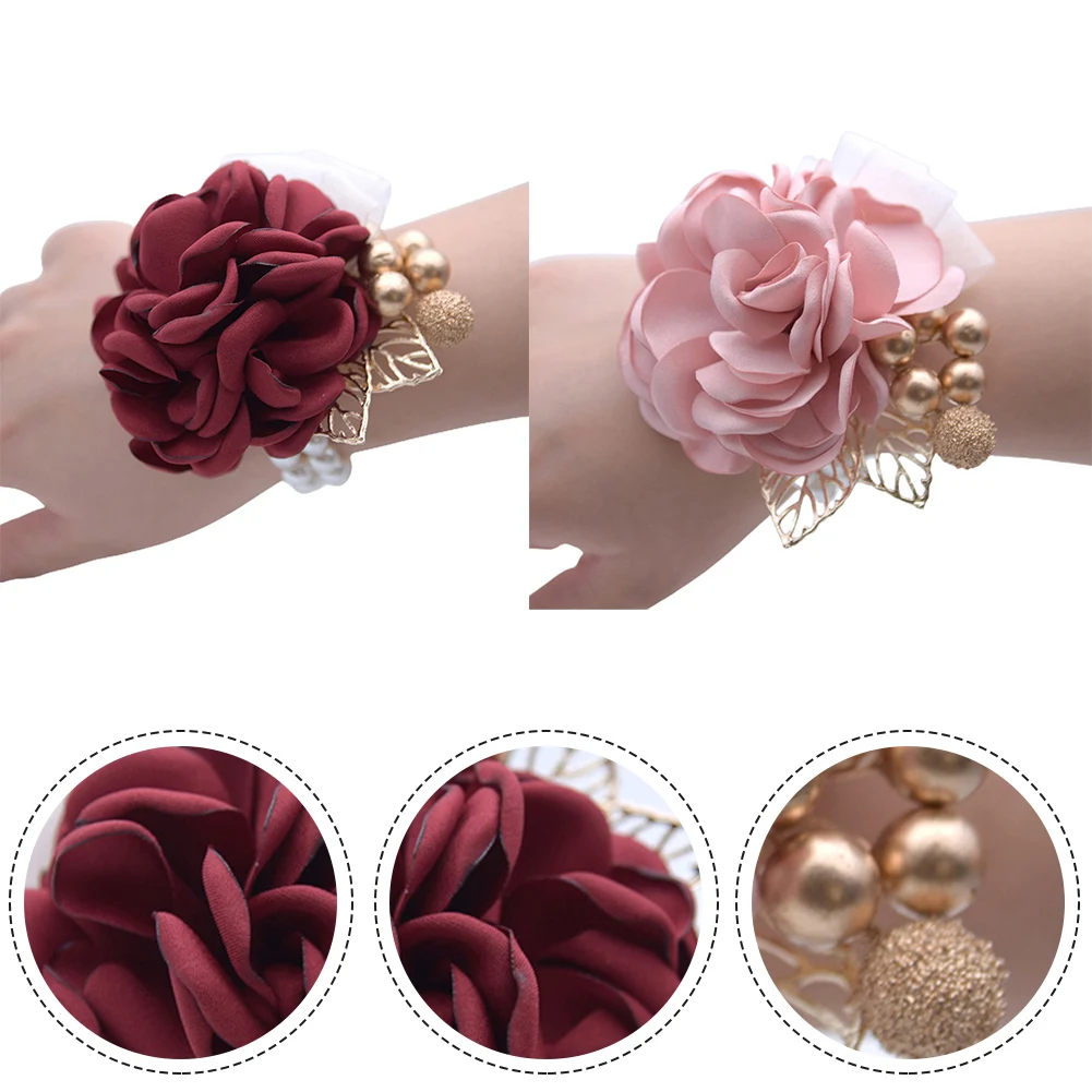 Wrist Flowers Corsages Satin Rose Bracelet For Bridesmaid Sisters Hand Flowers Men Boutonniere Wedding Supply Accessories
Wrist Flowers Corsages Satin Rose Bracelet For Bridesmaid Sisters Hand Flowers Men Boutonniere Wedding Supply Accessories