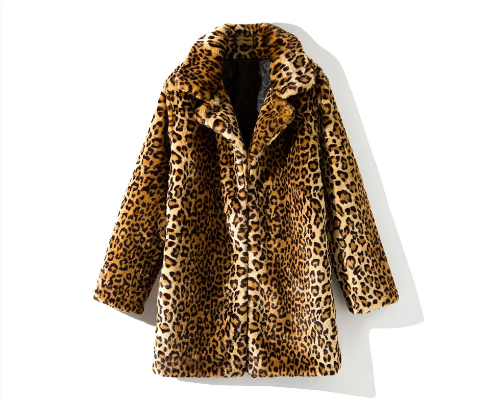 New Faux Fur Ladies Casual Fashion Fur Mid Length Suit Collar Sexy Leopard Print Jacket
New Faux Fur Ladies Casual Fashion Fur Mid Length Suit Collar Sexy Leopard Print Jacket