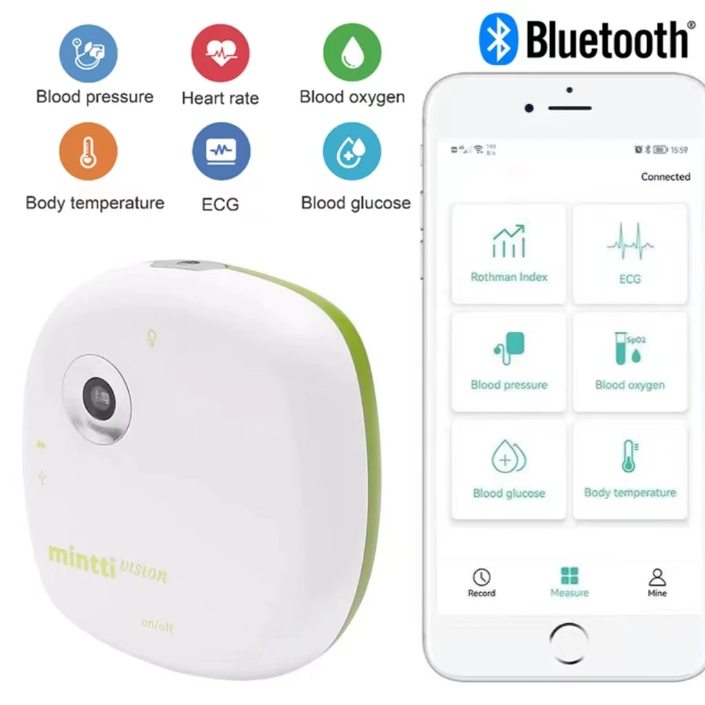 Mintti – moniteur de santé portable tout-en-un, moniteur de pression artérielle, de glycémie, moniteur de santé multifonctionnel
Mintti – moniteur de santé portable tout-en-un, moniteur de pression artérielle, de glycémie, moniteur de santé multifonctionnel