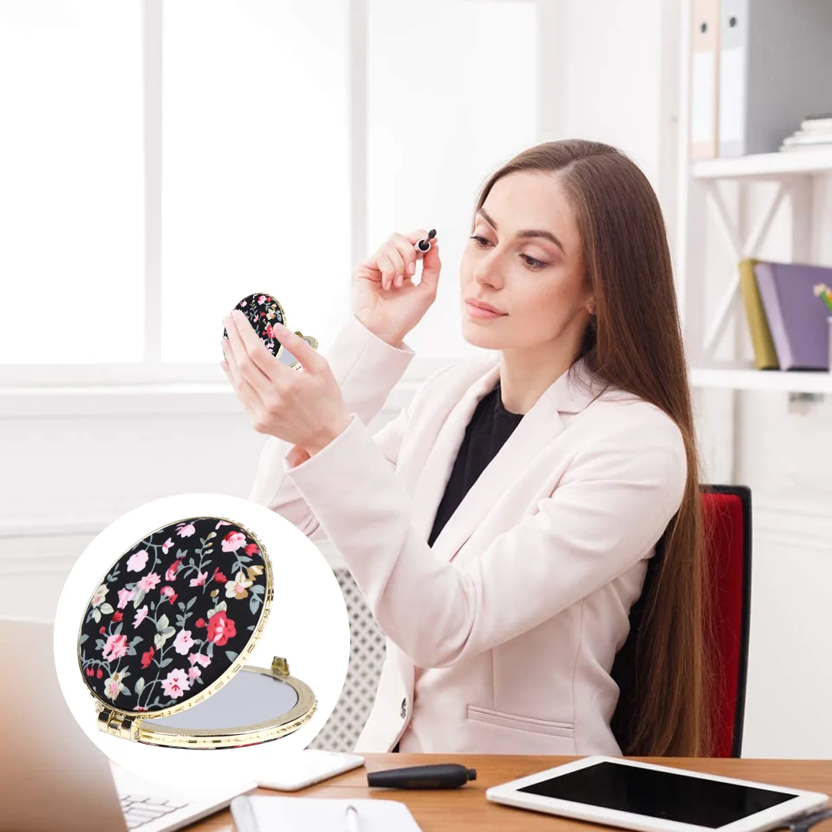 Mirror Pocket Makeup Round Compact Handbag Vintage Purse Magnificationportable Folding Foldable Mirrors Vanity Held Hand Mini
Mirror Pocket Makeup Round Compact Handbag Vintage Purse Magnificationportable Folding Foldable Mirrors Vanity Held Hand Mini