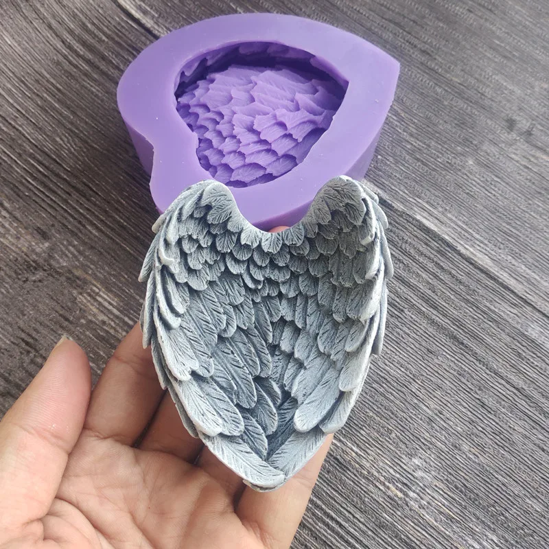 Angel Wing Feather Silicone Mold 3D Love Feather Baking Mould Epoxy Resin Chocolate Mould Christmas Decoration Molds
Angel Wing Feather Silicone Mold 3D Love Feather Baking Mould Epoxy Resin Chocolate Mould Christmas Decoration Molds