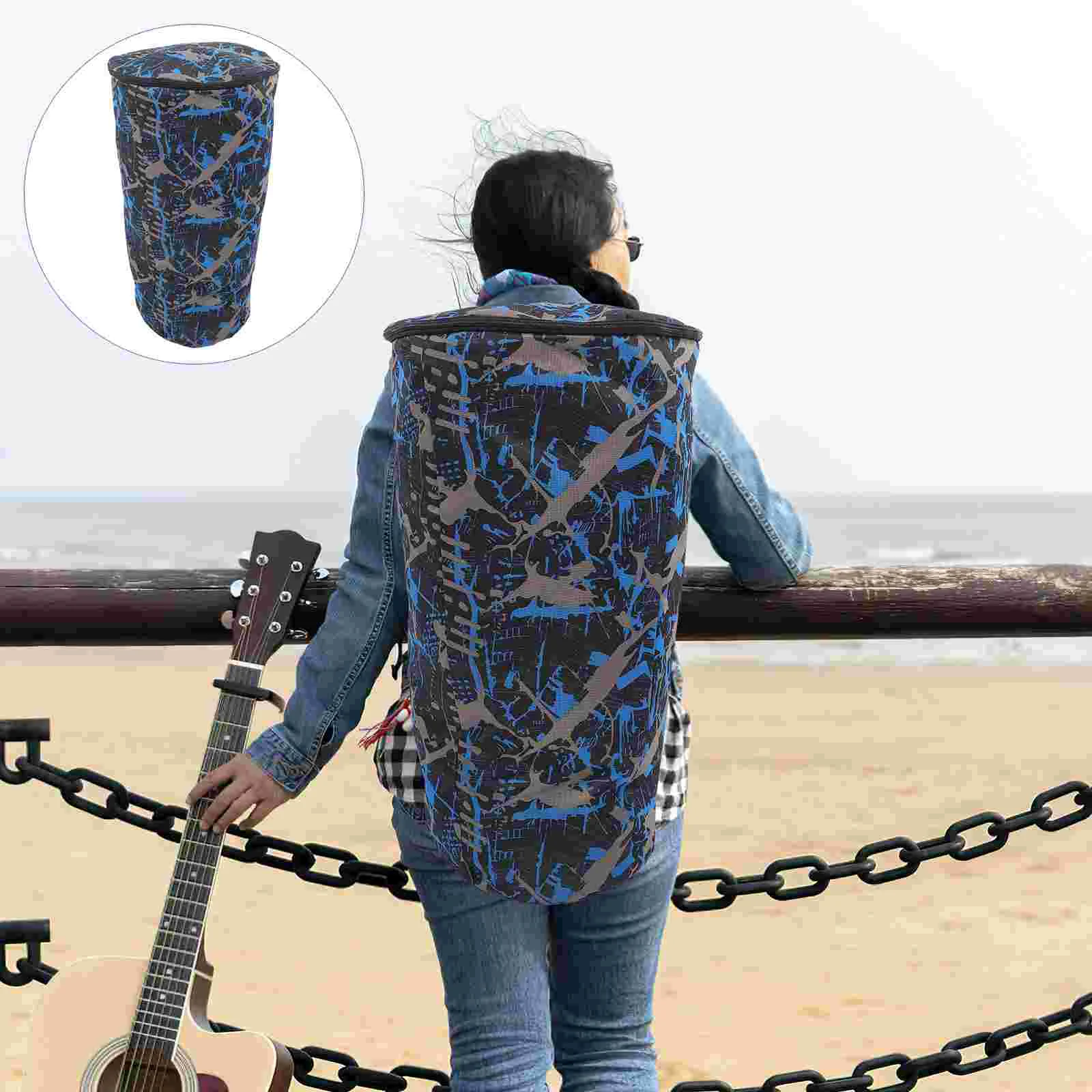 Drum Gig Bag African Drum Bag Oxford Cloth Waterproof Storage Bin Drum Carrying Case Instrument Bag with Shoulder Strap ( Blue )
Drum Gig Bag African Drum Bag Oxford Cloth Waterproof Storage Bin Drum Carrying Case Instrument Bag with Shoulder Strap ( Blue )
