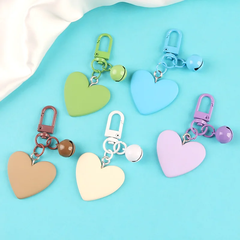 Fashion Colorful Resin Lovely Heart Keychain with Bell Alloy Keyring for Clothes Backpack Car Hooks Charms Couple Jewelry Gifts
Fashion Colorful Resin Lovely Heart Keychain with Bell Alloy Keyring for Clothes Backpack Car Hooks Charms Couple Jewelry Gifts