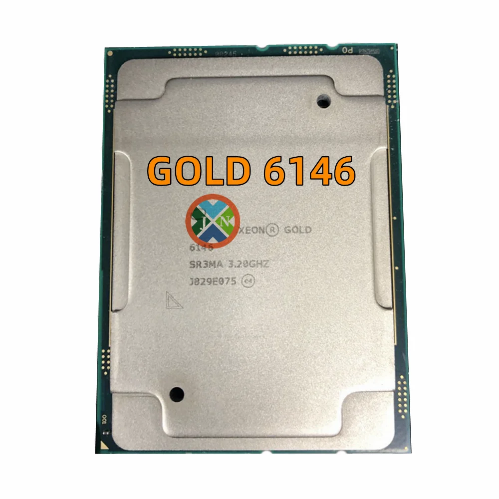 

Xeon GOLD 6146 SR3MA 3,20 ГГц 24,75 Смарт кэш 12 ядер 24 потока 165 Вт LGA3647 ЦПУ процессор GOLD6146 Бесплатная доставка