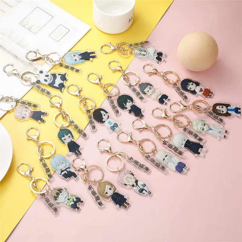 Jujutsu Kaisen Keychain Cartoon Figure Keychain Yuji Itadori Kugisaki Nobara Fashion Anime Acrylic Pendent Key Ring Jewelry
Jujutsu Kaisen Keychain Cartoon Figure Keychain Yuji Itadori Kugisaki Nobara Fashion Anime Acrylic Pendent Key Ring Jewelry