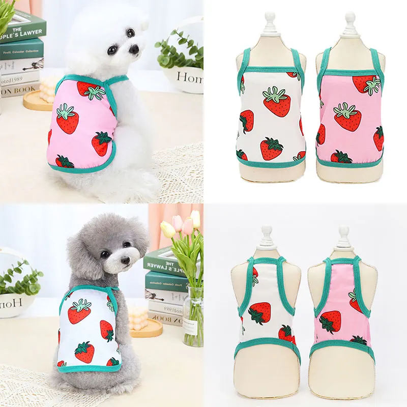 Summer Cool Sleeveless Dog Clothes Cute Printing Dog Shirt Cat T-shirt Cotton Soft Breathable Puppy Pet Accessories Pet Dog Vest
Summer Cool Sleeveless Dog Clothes Cute Printing Dog Shirt Cat T-shirt Cotton Soft Breathable Puppy Pet Accessories Pet Dog Vest