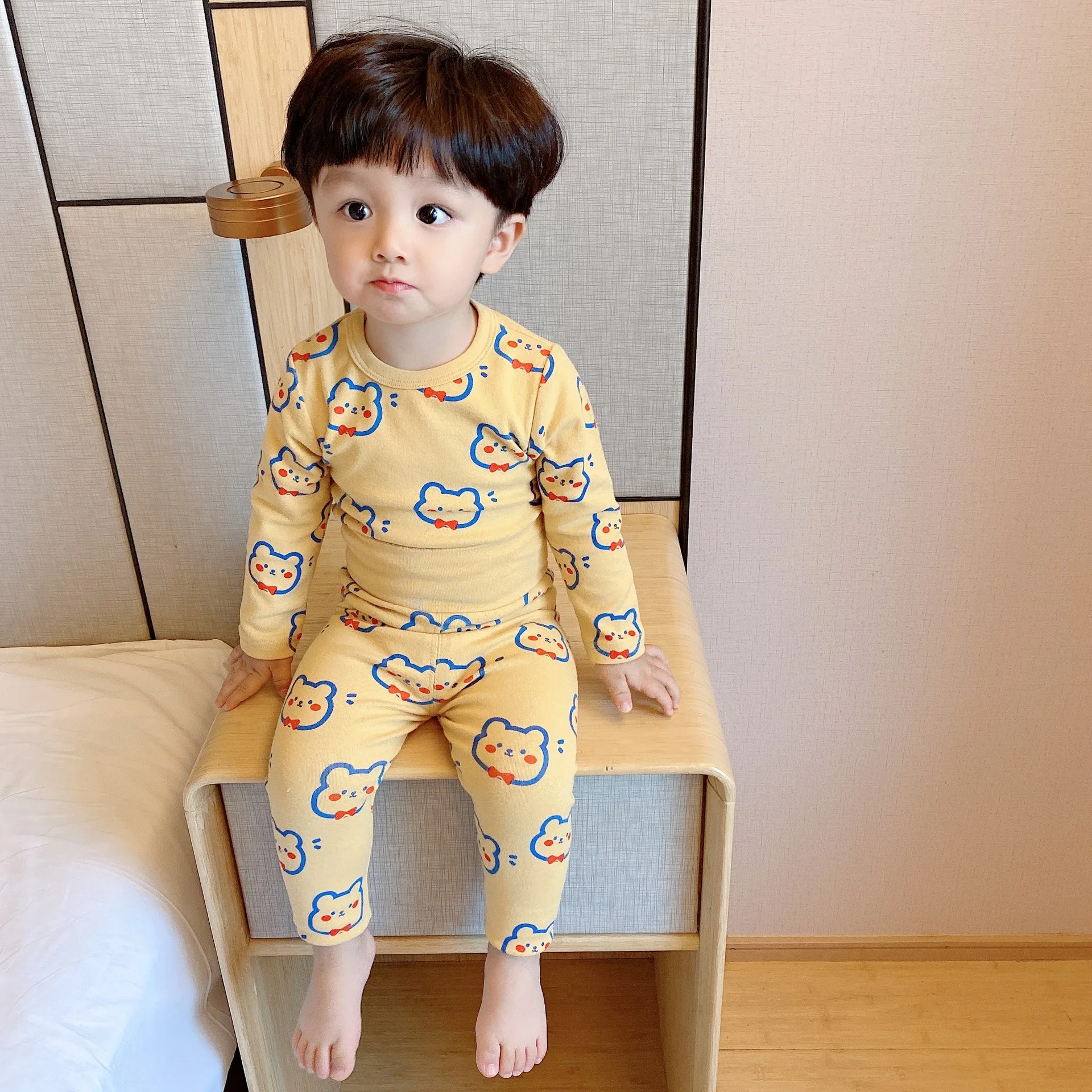 Новинка 2022, детское хлопковое нижнее белье, длинная одежда, костюм с длинными брюками для мужчин и женщин, домашняя одежда для защиты живота ...
Новинка 2022, детское хлопковое нижнее белье, длинная одежда, костюм с длинными брюками для мужчин и женщин, домашняя одежда для защиты живота ...