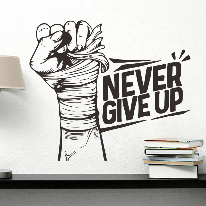 Black Never Give Up Wall Sticker Student Teenager Bedroom Sport Gym Training Wall Art Decals Vinyl Motivational Quotes Phrase
Black Never Give Up Wall Sticker Student Teenager Bedroom Sport Gym Training Wall Art Decals Vinyl Motivational Quotes Phrase
