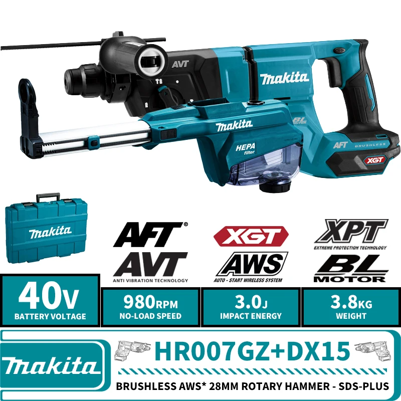 Makita HR007GZ XGT Бесщеточный перфоратор 40 В