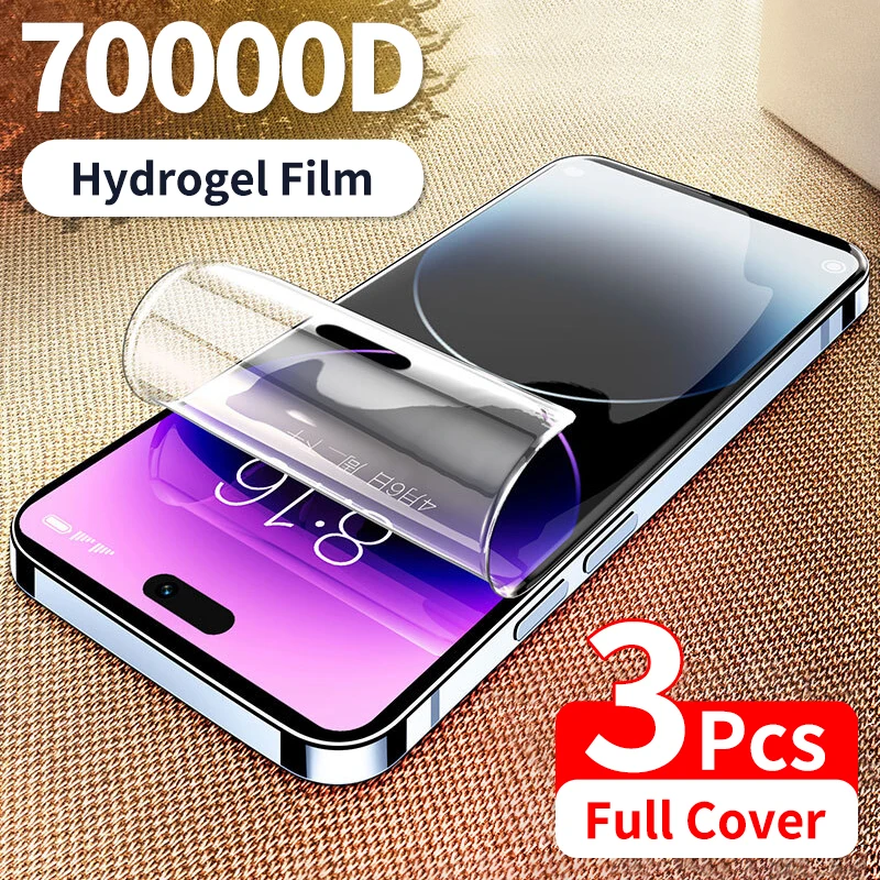3Pcs Full Cover Hydrogel Film For iPhone 14 13 12 11 Pro Max 6s 7 8 14 Plus Screen Protector For iPhone XR XS Max Not Glass 
3Pcs Full Cover Hydrogel Film For iPhone 14 13 12 11 Pro Max 6s 7 8 14 Plus Screen Protector For iPhone XR XS Max Not Glass