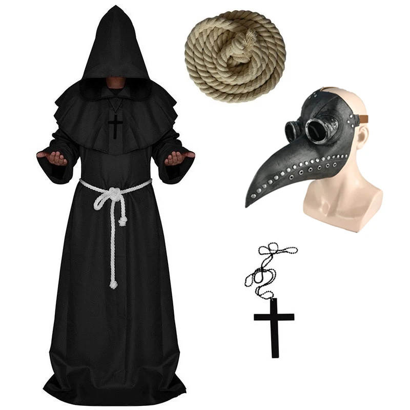 Plague Doctor Cosplay Costumes Anime Figure Friar Priest Halloween Costumes Role Playing Clothing Party Uniform Cloak Full Set
Plague Doctor Cosplay Costumes Anime Figure Friar Priest Halloween Costumes Role Playing Clothing Party Uniform Cloak Full Set