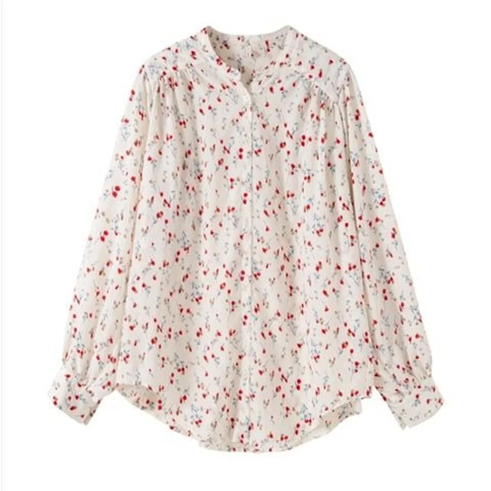 Spring Autumn New Korean Loose V-neck Long Sleeve Floral Chiffon Shirt Casual Pretty and Cheap Women's Blouses Female Clothes
Spring Autumn New Korean Loose V-neck Long Sleeve Floral Chiffon Shirt Casual Pretty and Cheap Women's Blouses Female Clothes