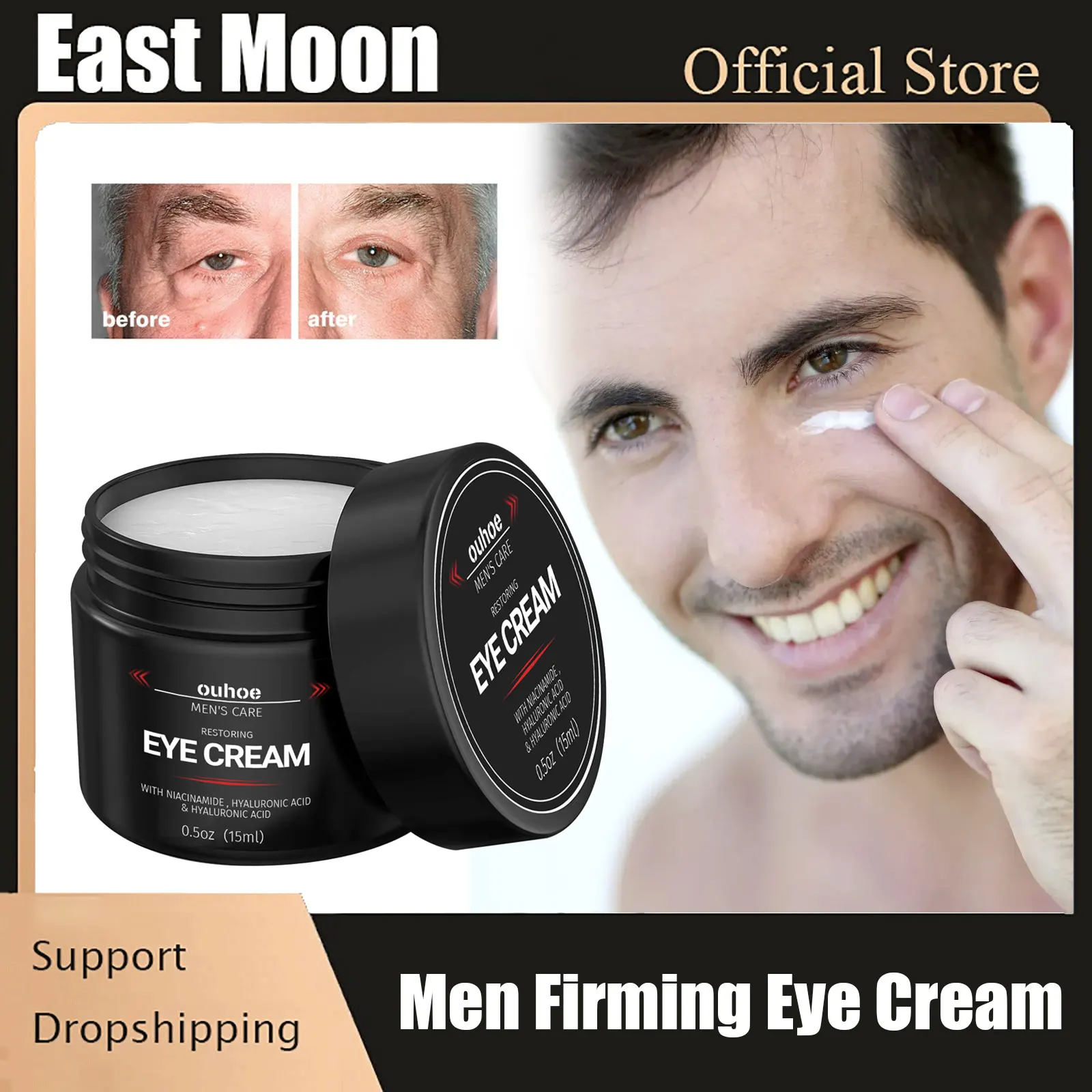 Men Eye Cream for Dark Circle Remover Anti-Puffiness Eye Bags Whitening Moisturizing Firming Brighten Skin Anti Aging Eye Cream
Men Eye Cream for Dark Circle Remover Anti-Puffiness Eye Bags Whitening Moisturizing Firming Brighten Skin Anti Aging Eye Cream