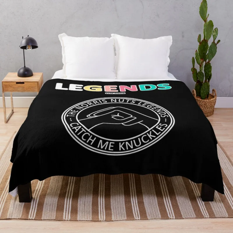 

Norris Nuts Legends - Catch Me Knuckles Throw Blanket Soft Bed Blankets