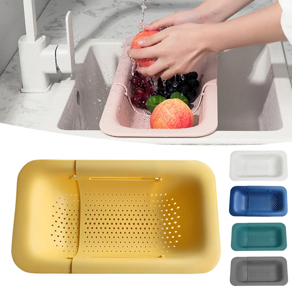 Kitchen Sink Strainer Basket Retractable Plastic Filter Basket For Vegetables & Fruits Adjustable Storage Shelf Sink Filter Tray
Kitchen Sink Strainer Basket Retractable Plastic Filter Basket For Vegetables & Fruits Adjustable Storage Shelf Sink Filter Tray