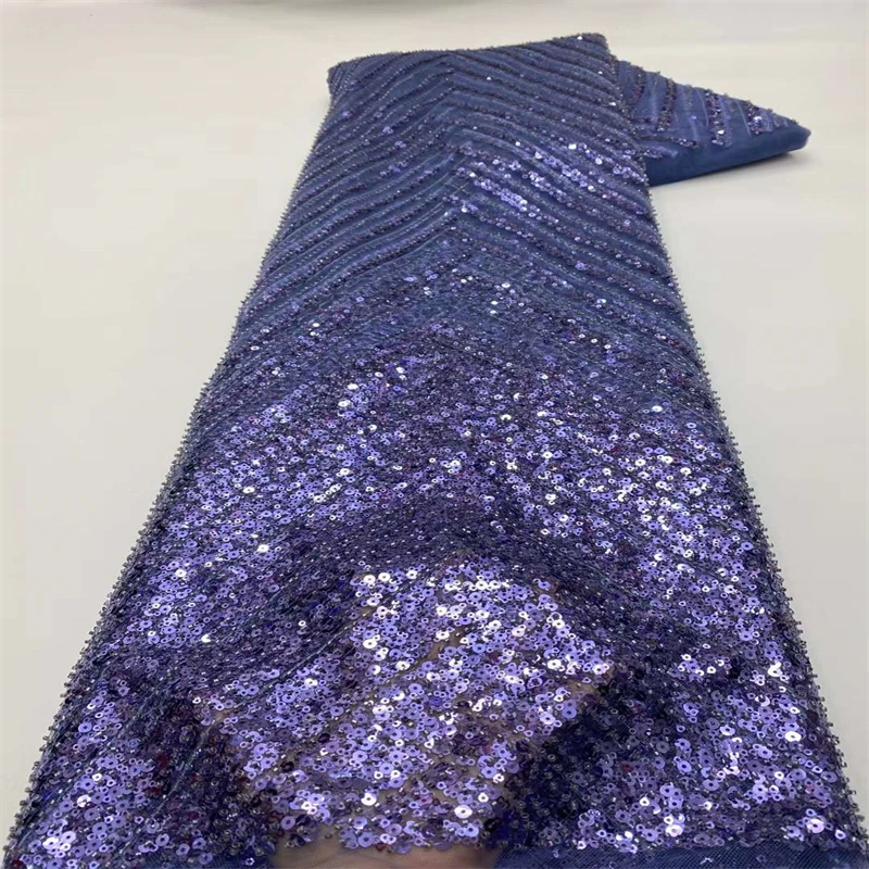 Luxury Beaded Sequin Net Lace High Quality Purple Sequin Latest Embroidery Fabric Party Nigeria African Lace XZ-325
Luxury Beaded Sequin Net Lace High Quality Purple Sequin Latest Embroidery Fabric Party Nigeria African Lace XZ-325