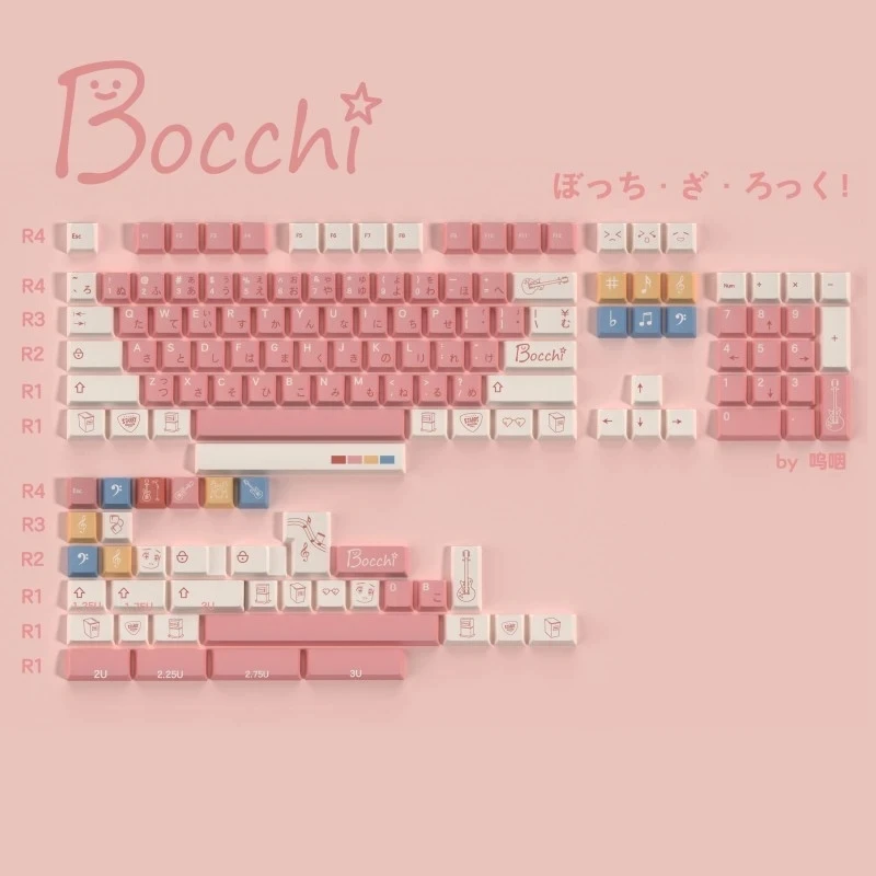 140 Keys/set Bocchi The Rock Gotoh Hitori Keycaps PBT Dye Subbed Key Caps Cherry Profile Anime Keycap For 61 64 68 96 104 
140 Keys/set Bocchi The Rock Gotoh Hitori Keycaps PBT Dye Subbed Key Caps Cherry Profile Anime Keycap For 61 64 68 96 104