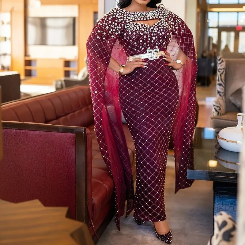 African Party Maxi Dresses for Women Evening Dress Dashiki Off Shoulder Beaded Africa Clothes Plus Size Bodycon Christmas Robe
African Party Maxi Dresses for Women Evening Dress Dashiki Off Shoulder Beaded Africa Clothes Plus Size Bodycon Christmas Robe