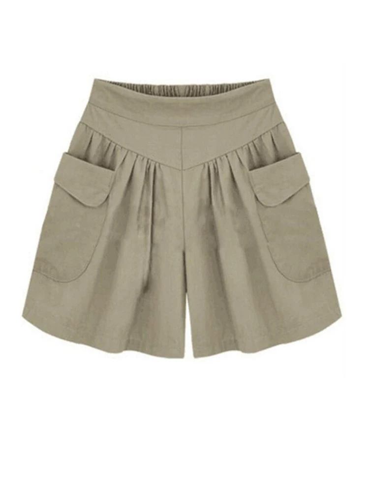 YSDNCHI Summer Wide Leg Shorts Women Hot Sale Casual Pleated High Waist Pockets Thin Short Elastic Black Navy Khaki
YSDNCHI Summer Wide Leg Shorts Women Hot Sale Casual Pleated High Waist Pockets Thin Short Elastic Black Navy Khaki