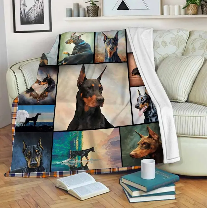 Doberman Pinscher Blanket -Sherpa Blanket, Fleece Blanket ,Mink Blanket, Birthday Gift,Special Blanket,Gift For Dog Lover, Dog B
Doberman Pinscher Blanket -Sherpa Blanket, Fleece Blanket ,Mink Blanket, Birthday Gift,Special Blanket,Gift For Dog Lover, Dog B
