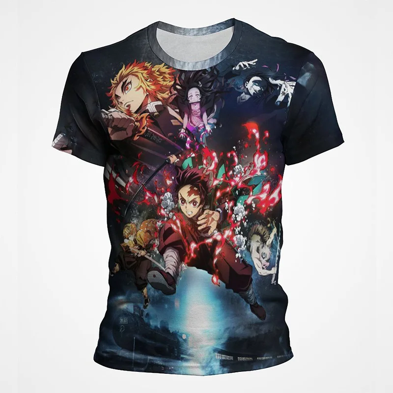 Demon Slayer 3D Print T-shirt Men Women Summer Fashion Casual Short Sleeved Unisex Harajuku Streetwear Oversized T Shirt Tops
Demon Slayer 3D Print T-shirt Men Women Summer Fashion Casual Short Sleeved Unisex Harajuku Streetwear Oversized T Shirt Tops