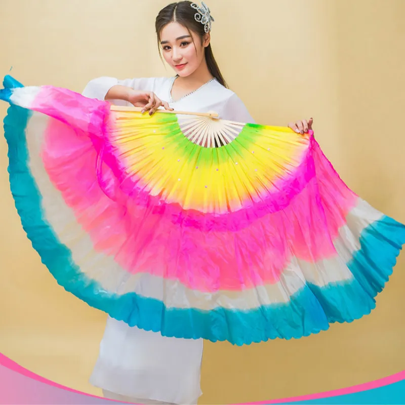 Colorful Adult Dance Fan Double-sided Silk Hand Fan with Long Floating Square Dance Performance Props abanicos para boda 
Colorful Adult Dance Fan Double-sided Silk Hand Fan with Long Floating Square Dance Performance Props abanicos para boda