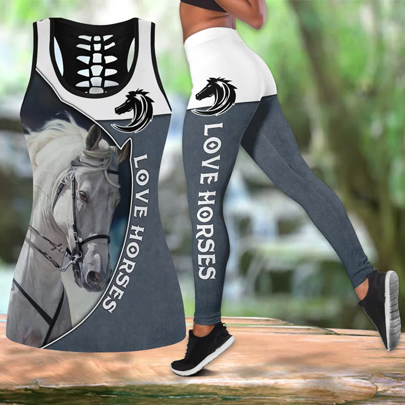Fashion Beautiful Horse 3D Full Body Tank Top and Blank Printed Leggings Women Fitness Suit Full Length Leggings Running Pants
Fashion Beautiful Horse 3D Full Body Tank Top and Blank Printed Leggings Women Fitness Suit Full Length Leggings Running Pants