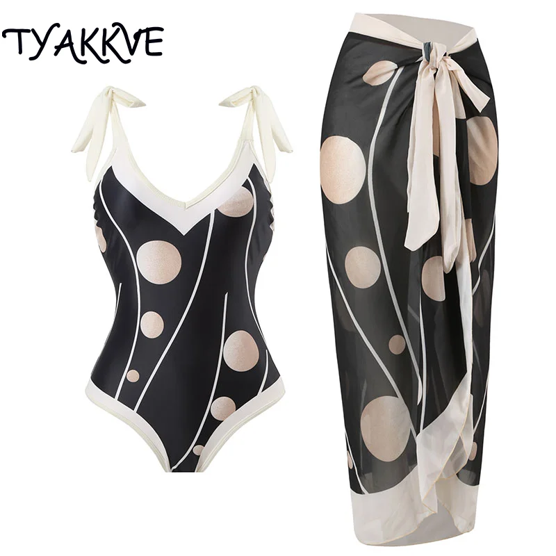 TYAKKVE 2023 Sexy Vintage Swimsuit One Piece Women Swimwear Cover Up Skirt Bandage Monokini Summer Beach Bathing Suits Dress
TYAKKVE 2023 Sexy Vintage Swimsuit One Piece Women Swimwear Cover Up Skirt Bandage Monokini Summer Beach Bathing Suits Dress