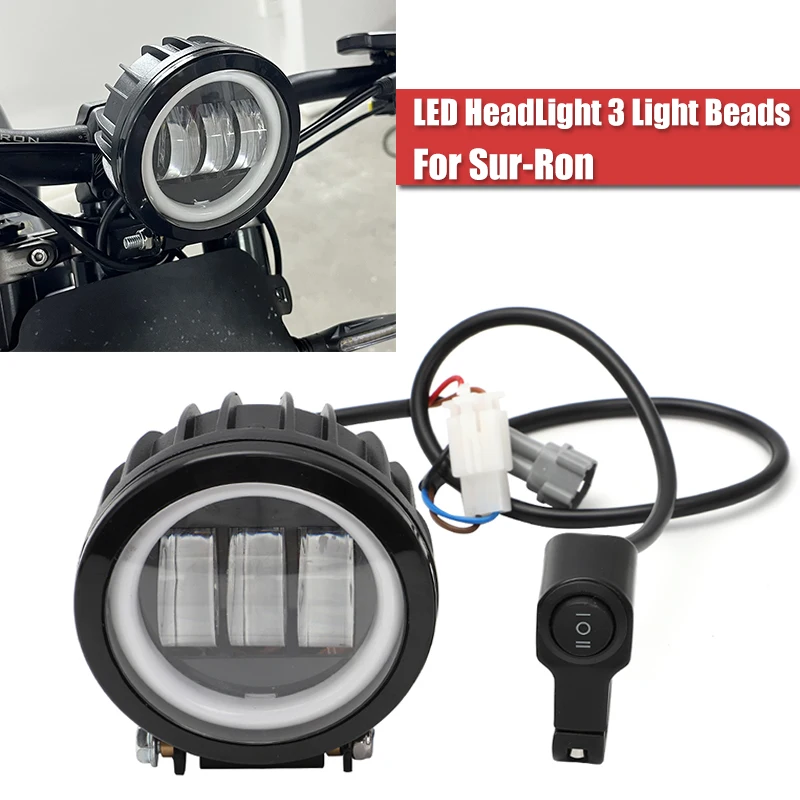 For Surron Sur-ron Lightbee X Light Bee X Waterproof Round Angel LED Headlight Spotlights with Bracket Switch Motorcycle lights
For Surron Sur-ron Lightbee X Light Bee X Waterproof Round Angel LED Headlight Spotlights with Bracket Switch Motorcycle lights
