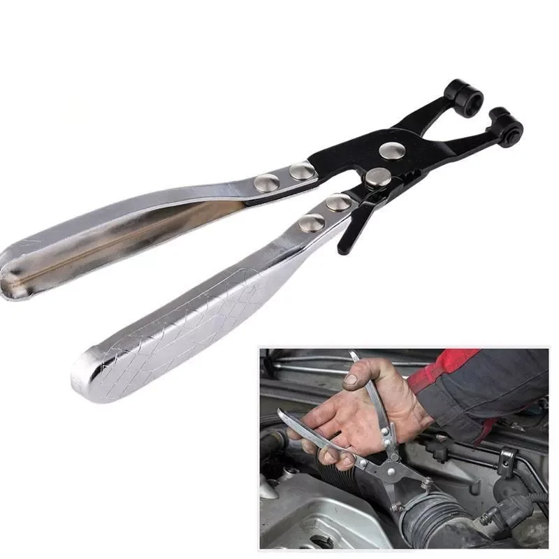 

Car Repairs Bent Nose Hose Clamp Pliers Hand Tools Cable Type Flexible Wire Long Reach Hose Clip Pliers Hand Tools Set