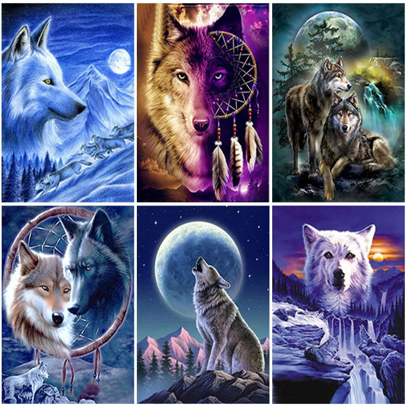 DIY Wolf 5D Diamond Painting Full Square Drill Animal Diamond Embroidery Rhinestone Paintings Cross Stitch Wall Art Home Decor
DIY Wolf 5D Diamond Painting Full Square Drill Animal Diamond Embroidery Rhinestone Paintings Cross Stitch Wall Art Home Decor