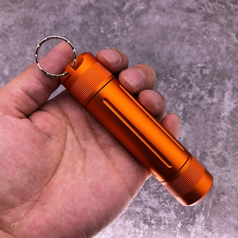 448D Portable Survival Container Capsule Waterproof Pill Container Airtight CNC Aluminum Alloy Seal Bottle EDC Emergency Tool
448D Portable Survival Container Capsule Waterproof Pill Container Airtight CNC Aluminum Alloy Seal Bottle EDC Emergency Tool