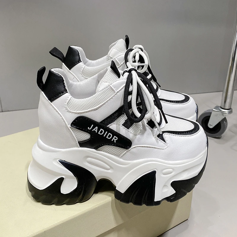 Women Leather Chunky Sneakers New Autumn Hidden Heels Casual Sport Dad Shoes 10.5CM Thick Sole Platform Breathable Sneaker Woman
Women Leather Chunky Sneakers New Autumn Hidden Heels Casual Sport Dad Shoes 10.5CM Thick Sole Platform Breathable Sneaker Woman