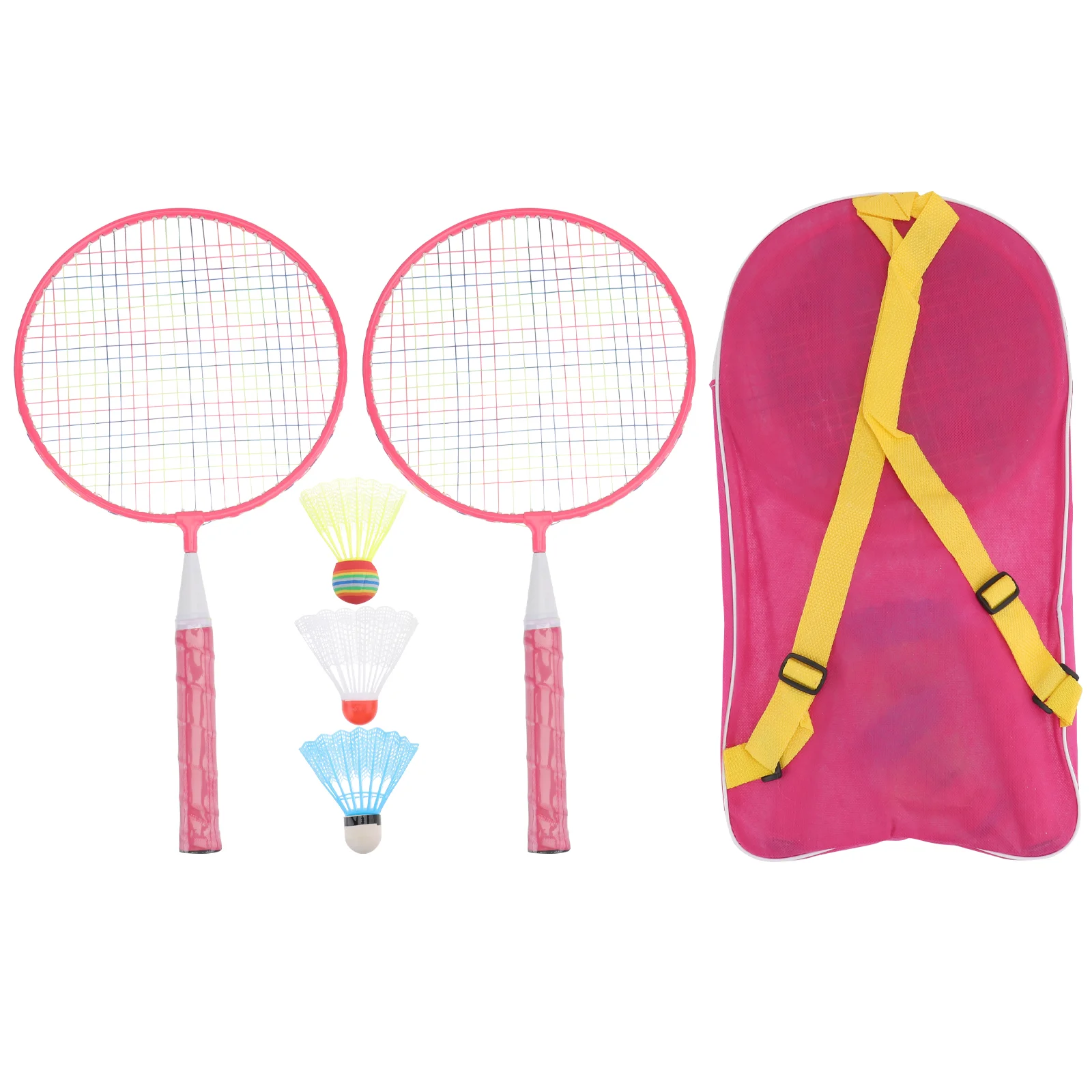 

1 Set Childrens Badminton Racket Badminton Set with 3 Balls and Storage Bag Suitable for Beginners Child Batminton rackets