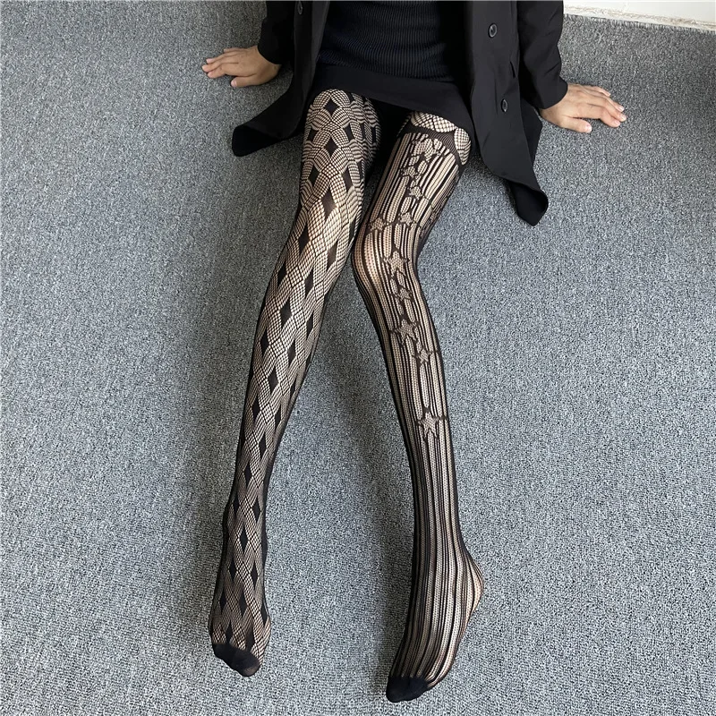 Argyle Patterned Hollow Out Fishnet Tights Lace Transparent Pantyhose Women Gothic Mesh Seamless Nylon Stocking for Women
Argyle Patterned Hollow Out Fishnet Tights Lace Transparent Pantyhose Women Gothic Mesh Seamless Nylon Stocking for Women