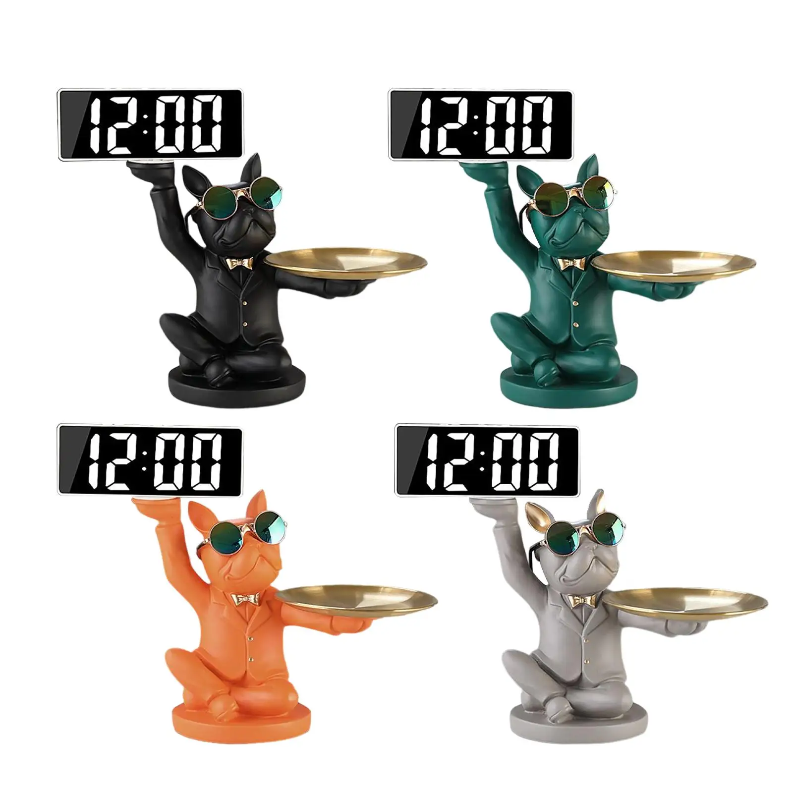 French Bulldog Statue with Serving Tray, Sculpture Key Holder Jewelry Tray Table Organizer Bulldog Figurine for Home Decor Gift
French Bulldog Statue with Serving Tray, Sculpture Key Holder Jewelry Tray Table Organizer Bulldog Figurine for Home Decor Gift